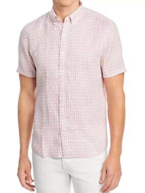 Michael Kors 100% Linen Shirt L Slim Fit